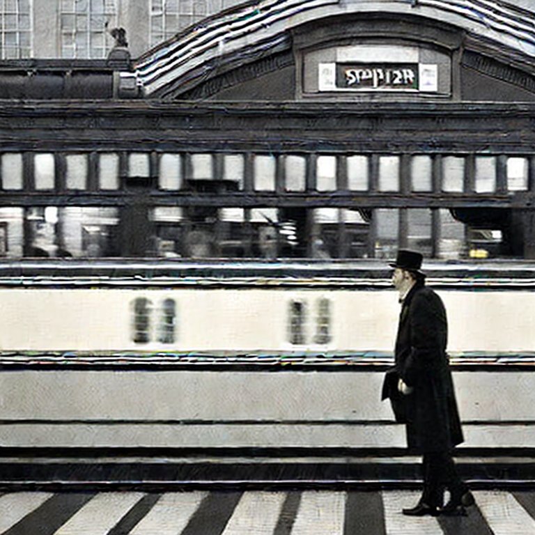 Rémy à la gare
