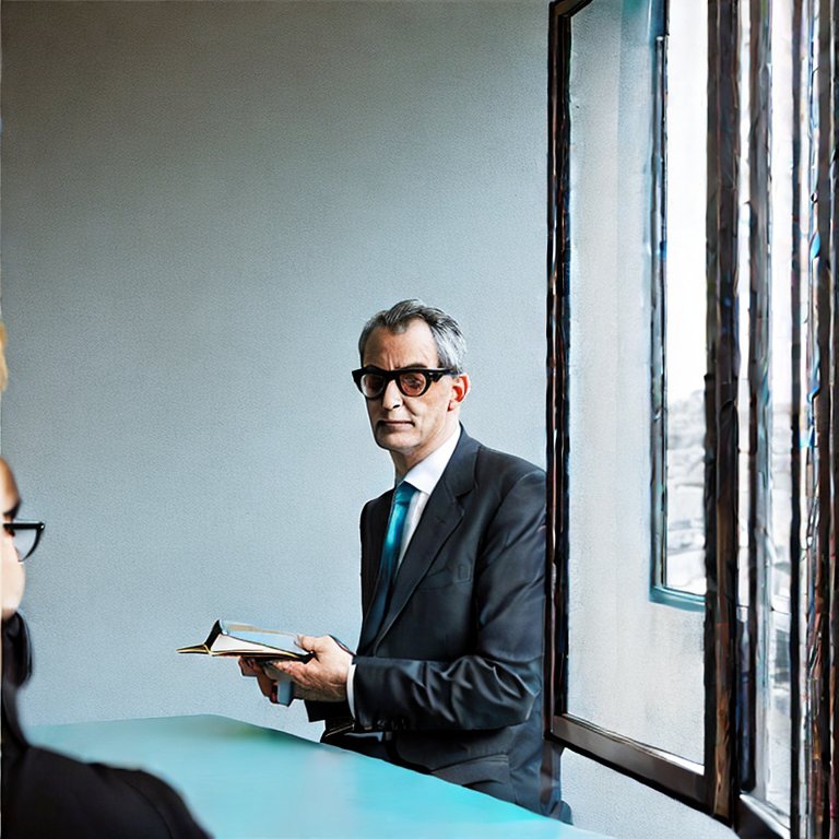 figure de l'écrivain dans son bureau
