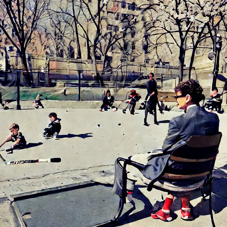 parc, Montréal, enfants, jeu, rémy fortier
