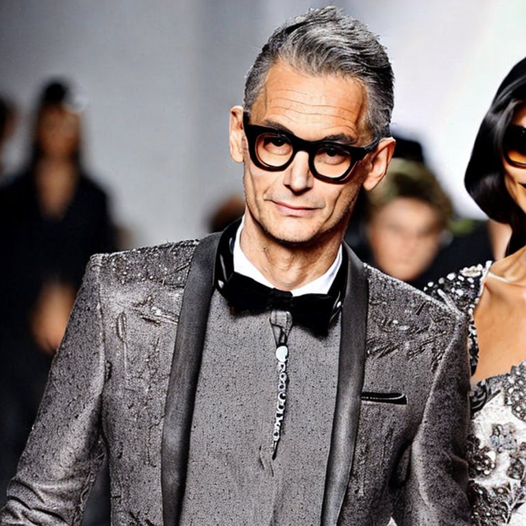 Rémy Fortier à un défilé de la semaine de la mode masculine à Milan